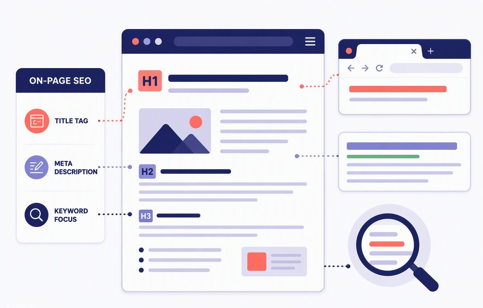 Information architecture for a five-page site